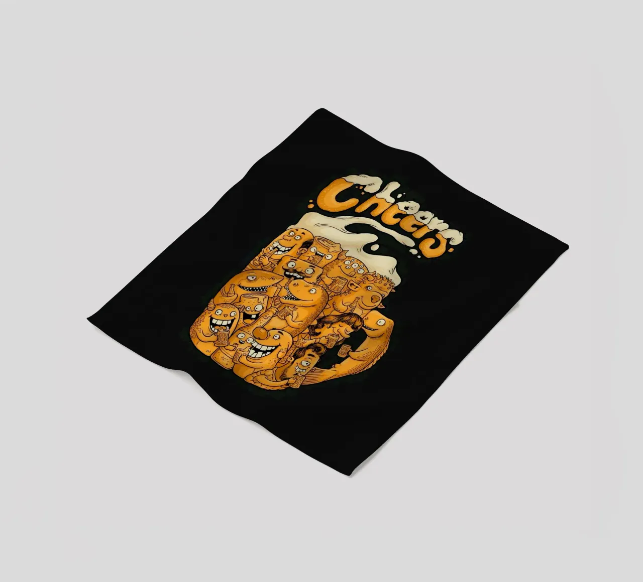 shape funny beer coperta in pile da comura