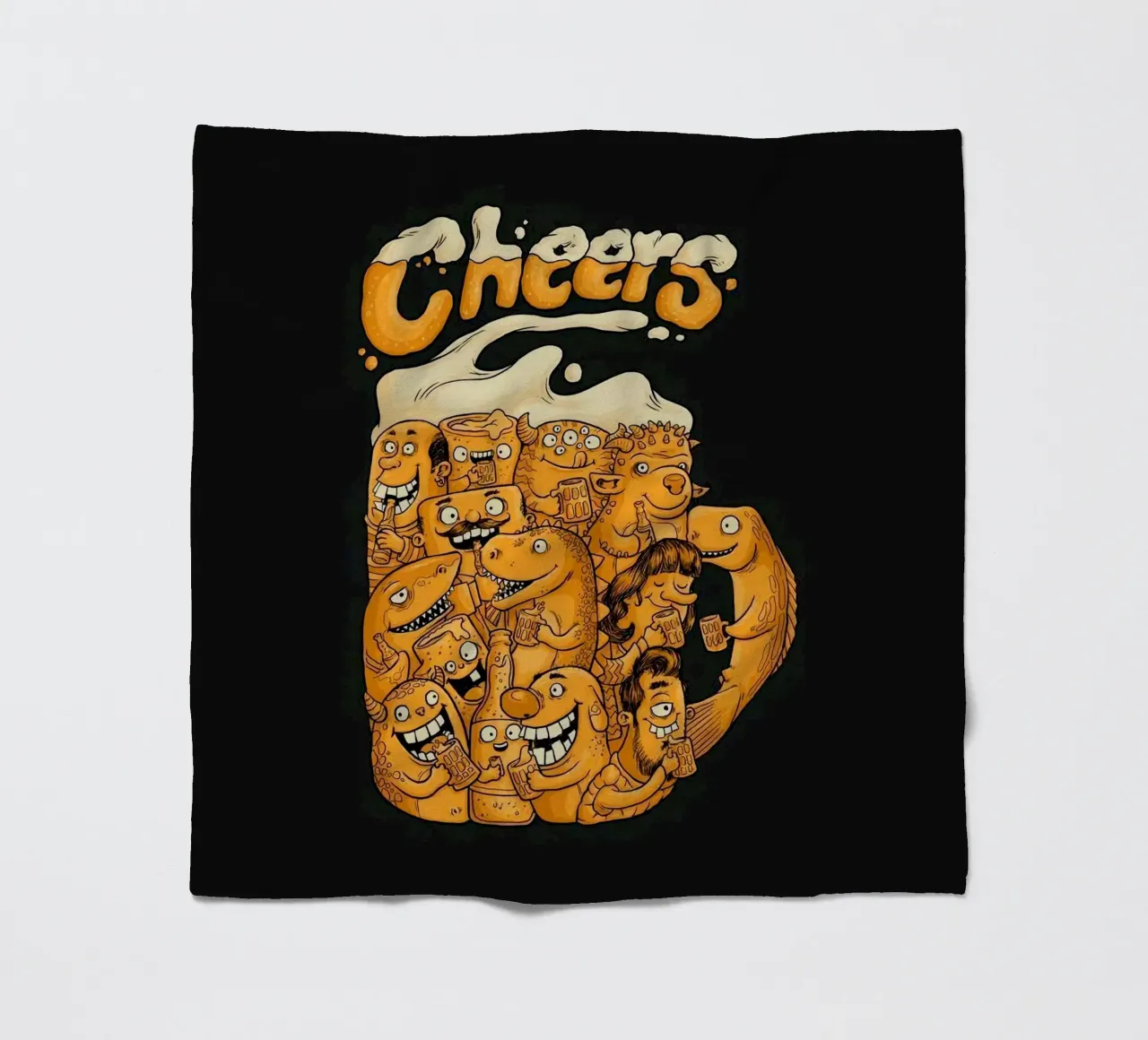 shape funny beer coperta in pile da comura