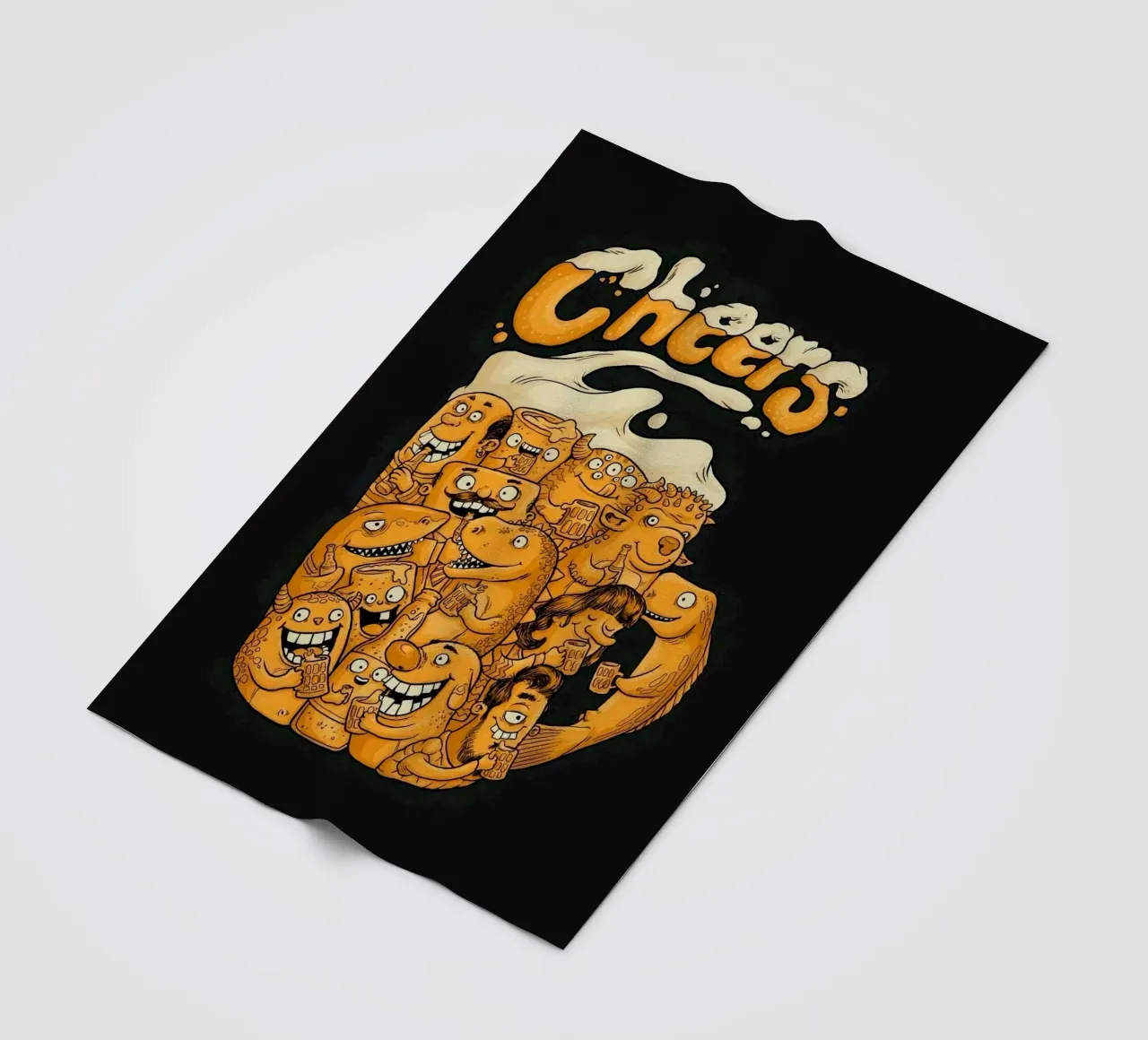 shape funny beer coperta in pile da comura