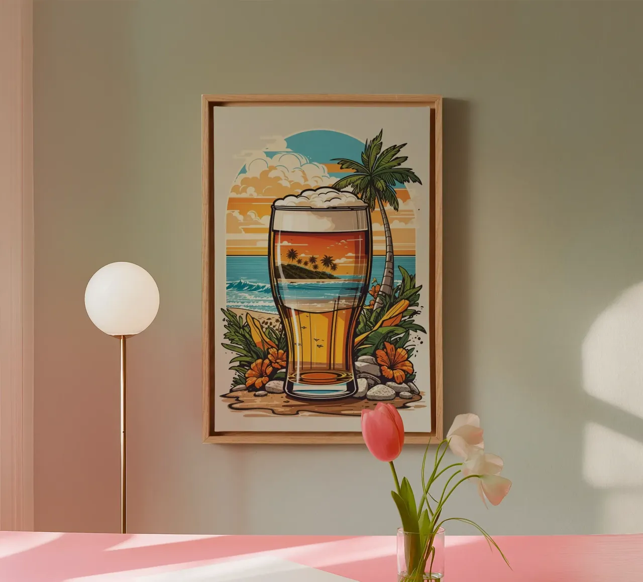 nature in beer tela con Cornice a cassetta da Josum