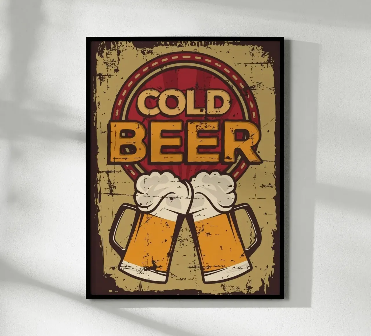 cold beer couple poster da comura