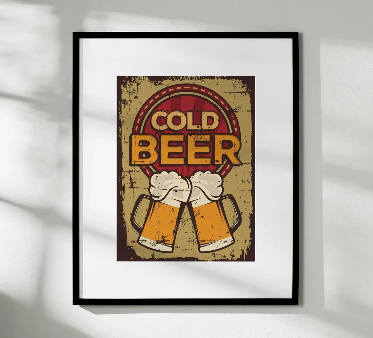 cold beer couple poster da comura