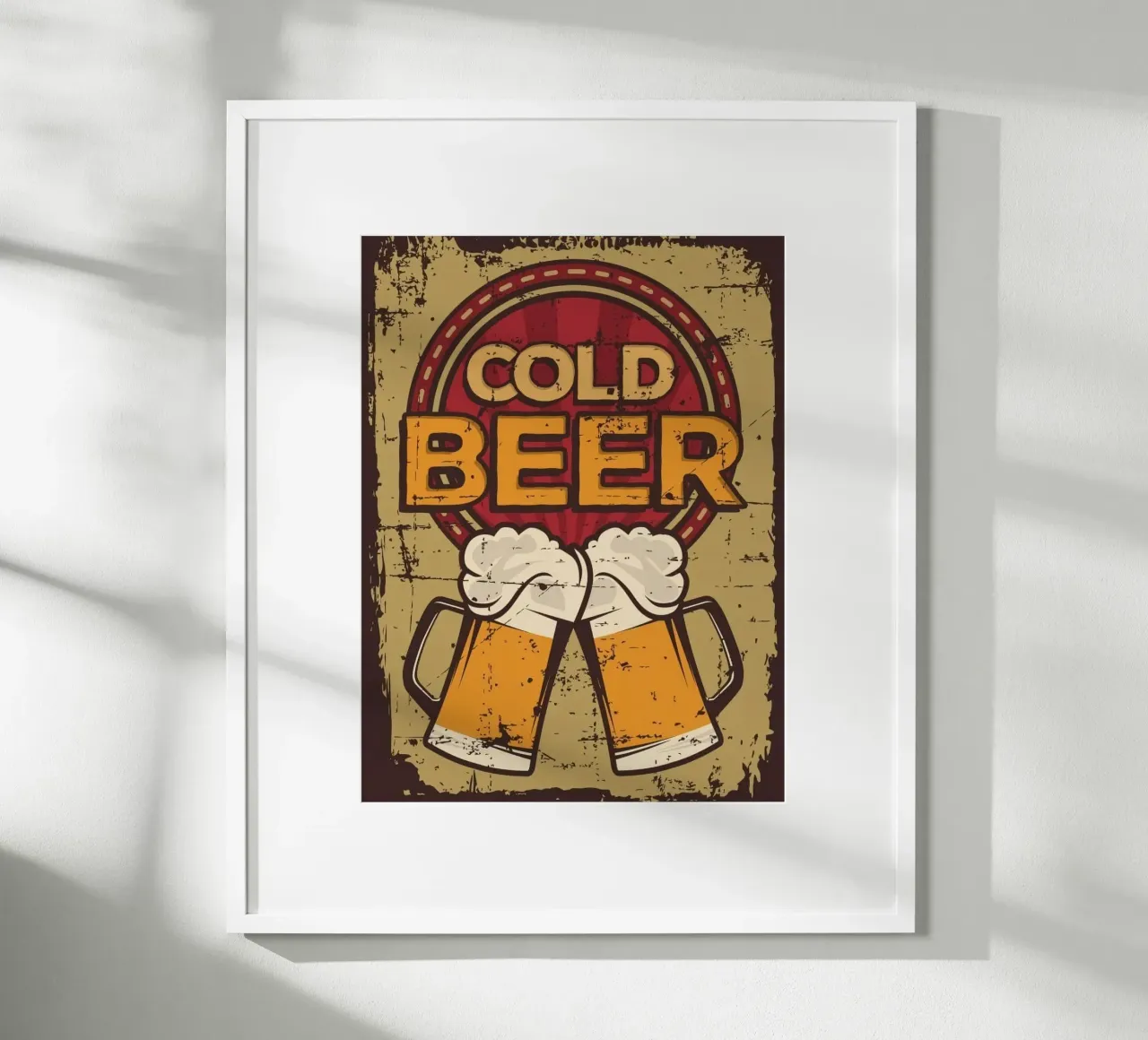 cold beer couple poster da comura