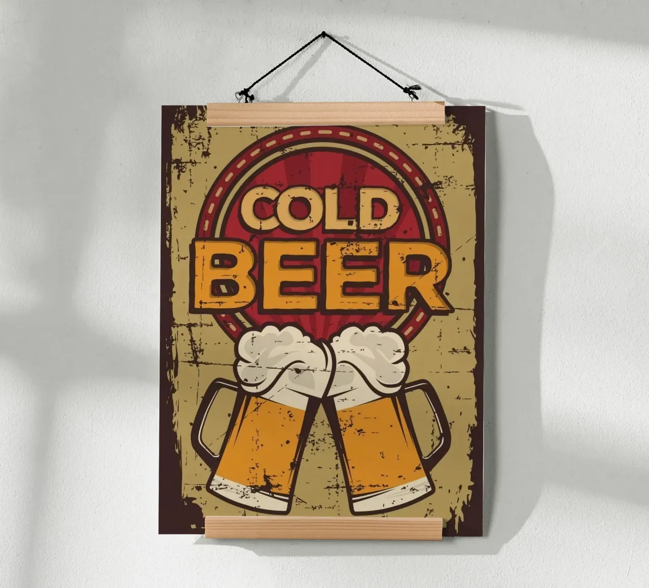 cold beer couple poster da comura