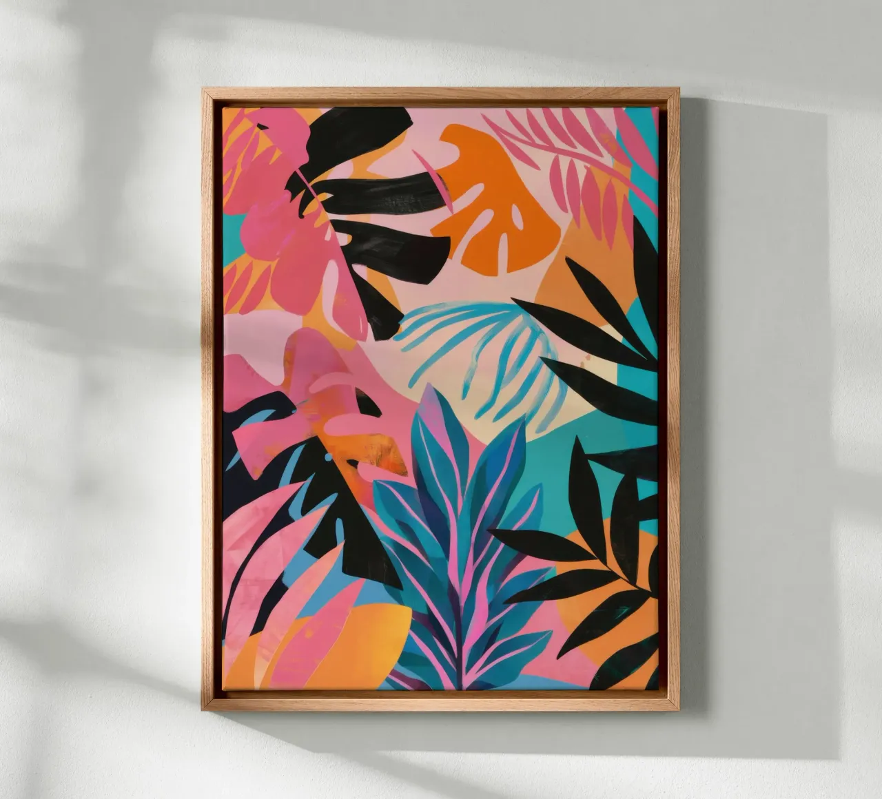 Rivolta di colori tropicale tela con Cornice a cassetta da Sure Paint