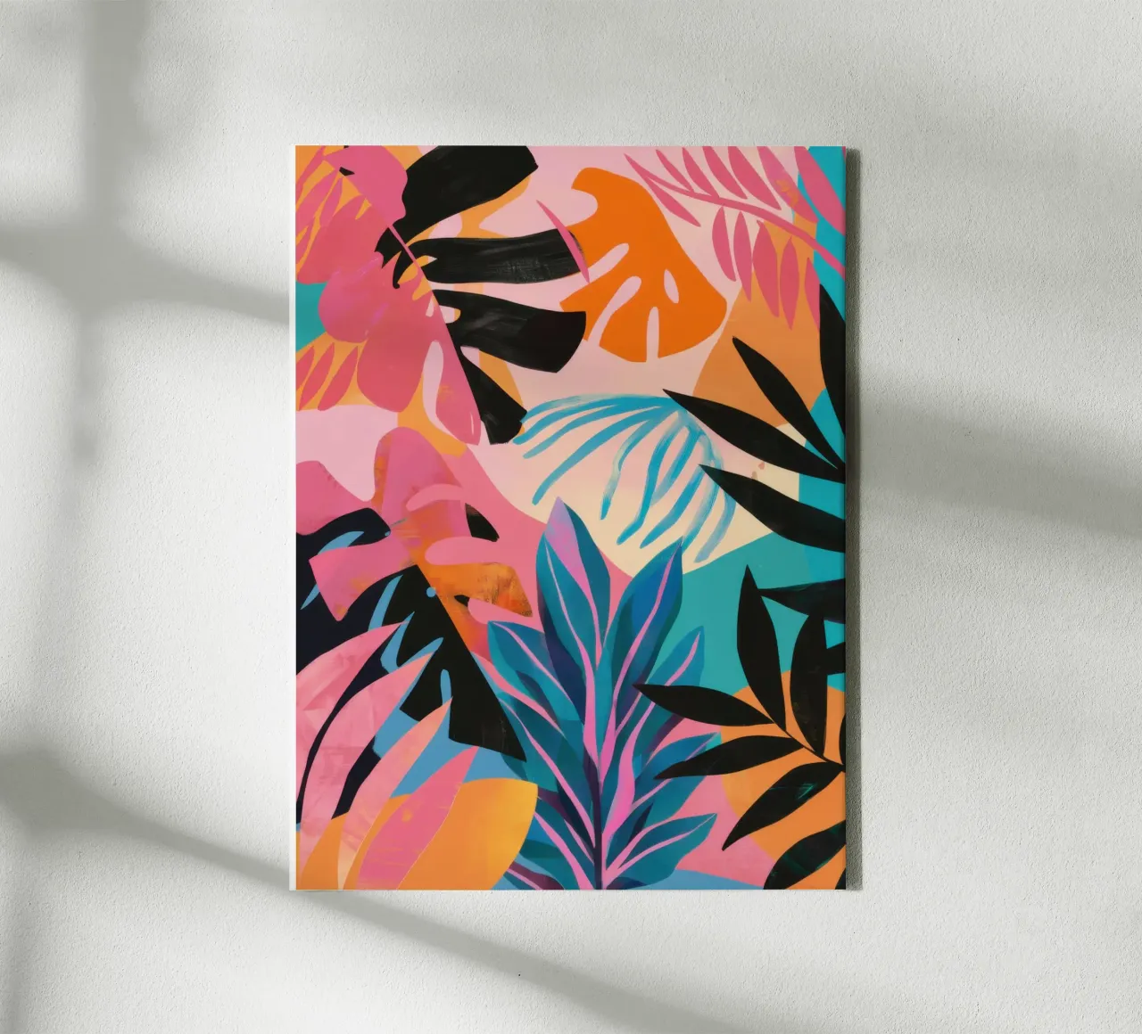 Rivolta di colori tropicale tela con Cornice a cassetta da Sure Paint