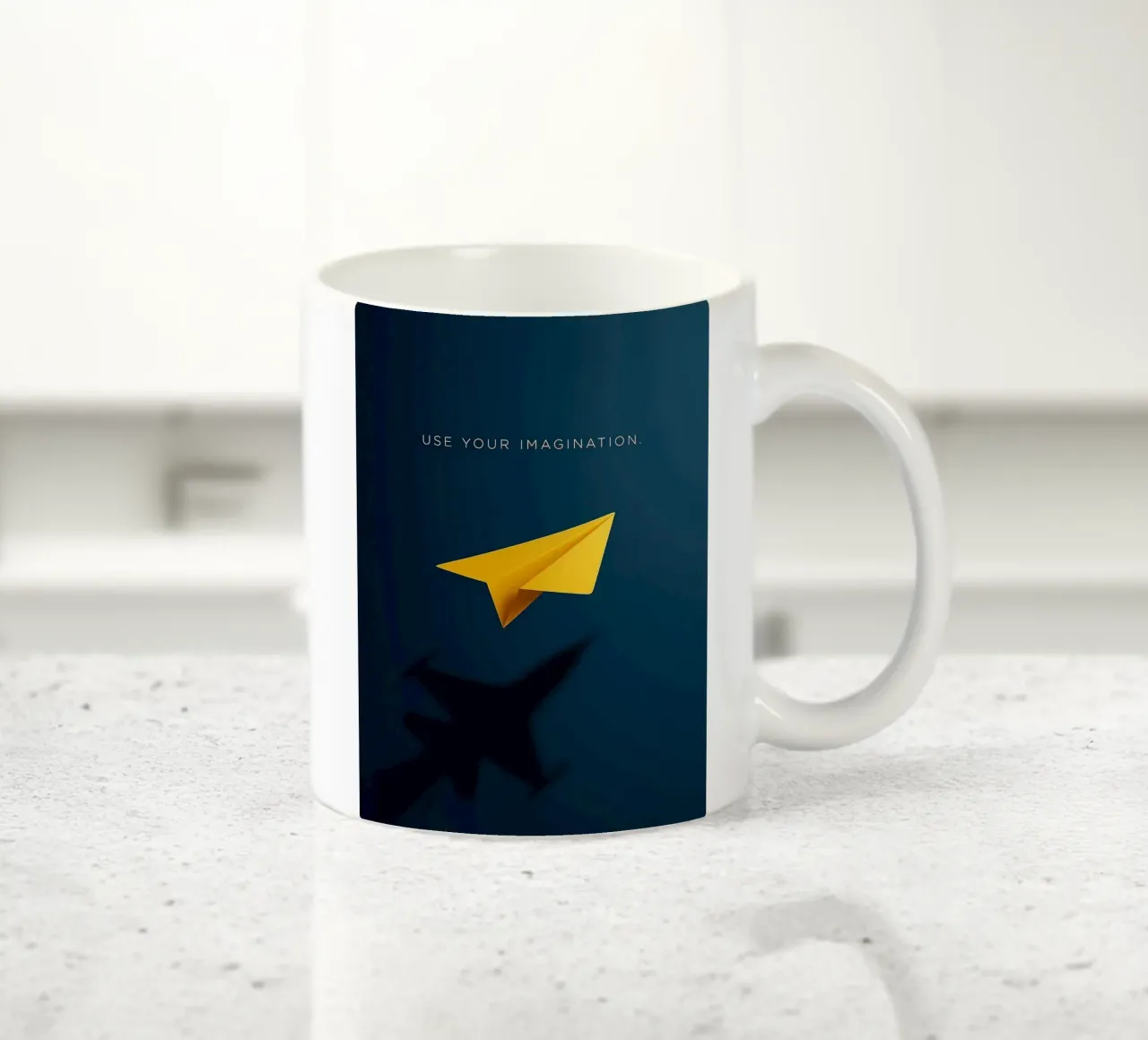 paper plane shape tazza in ceramica da comura
