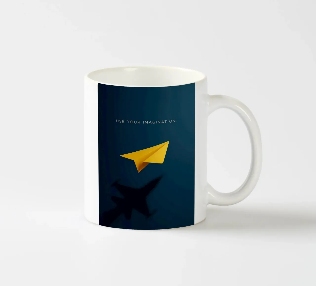 paper plane shape tazza in ceramica da comura