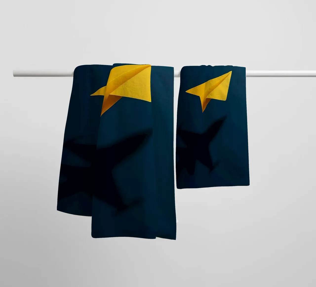 paper plane shape asciugamano da bagno da comura