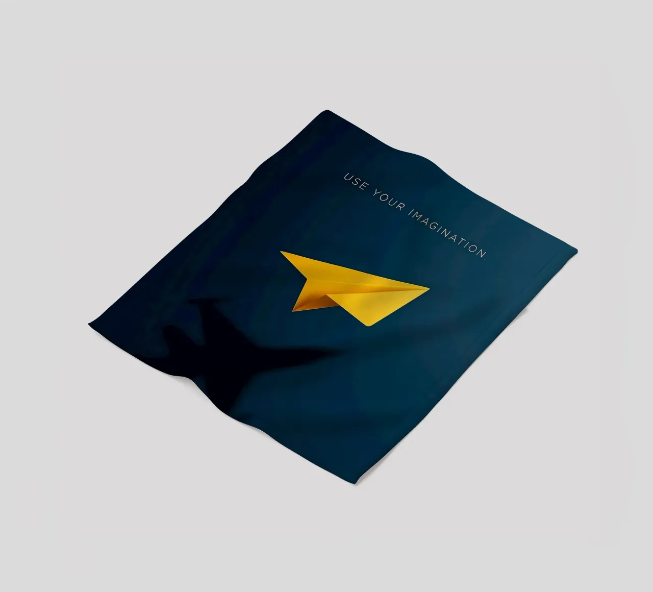 paper plane shape coperta in pile da comura