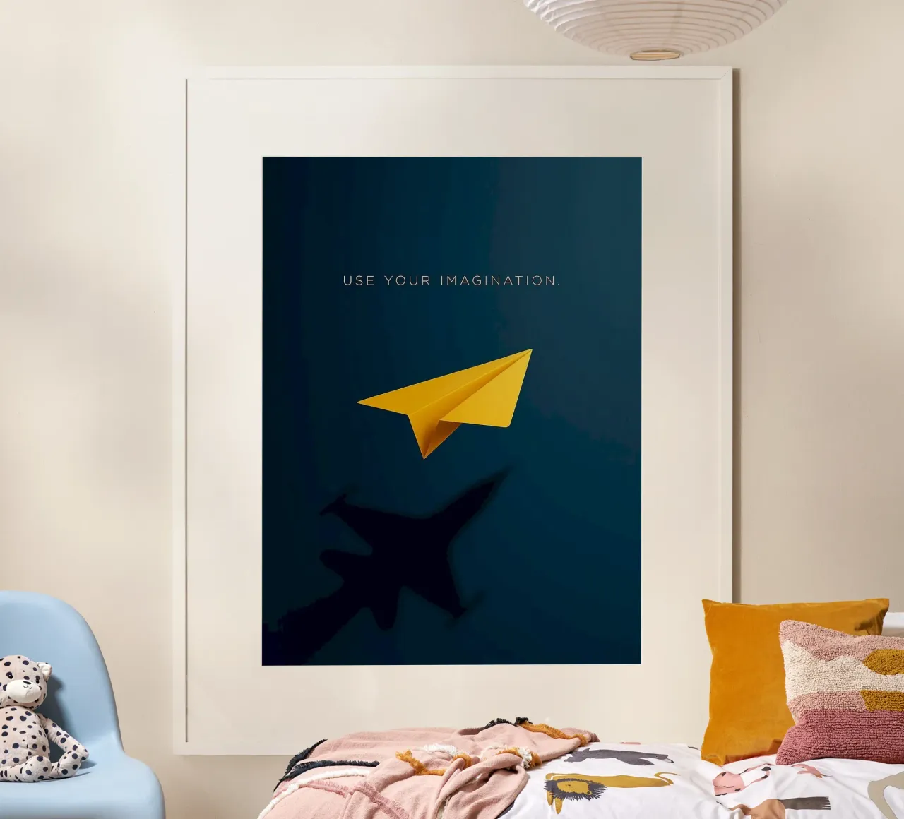 paper plane shape poster da comura