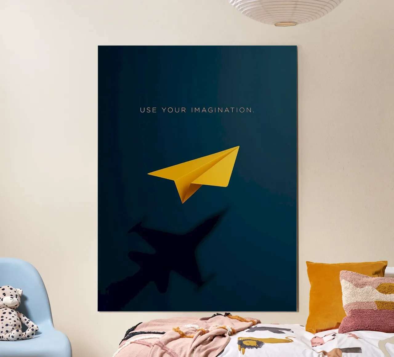 paper plane shape poster da comura