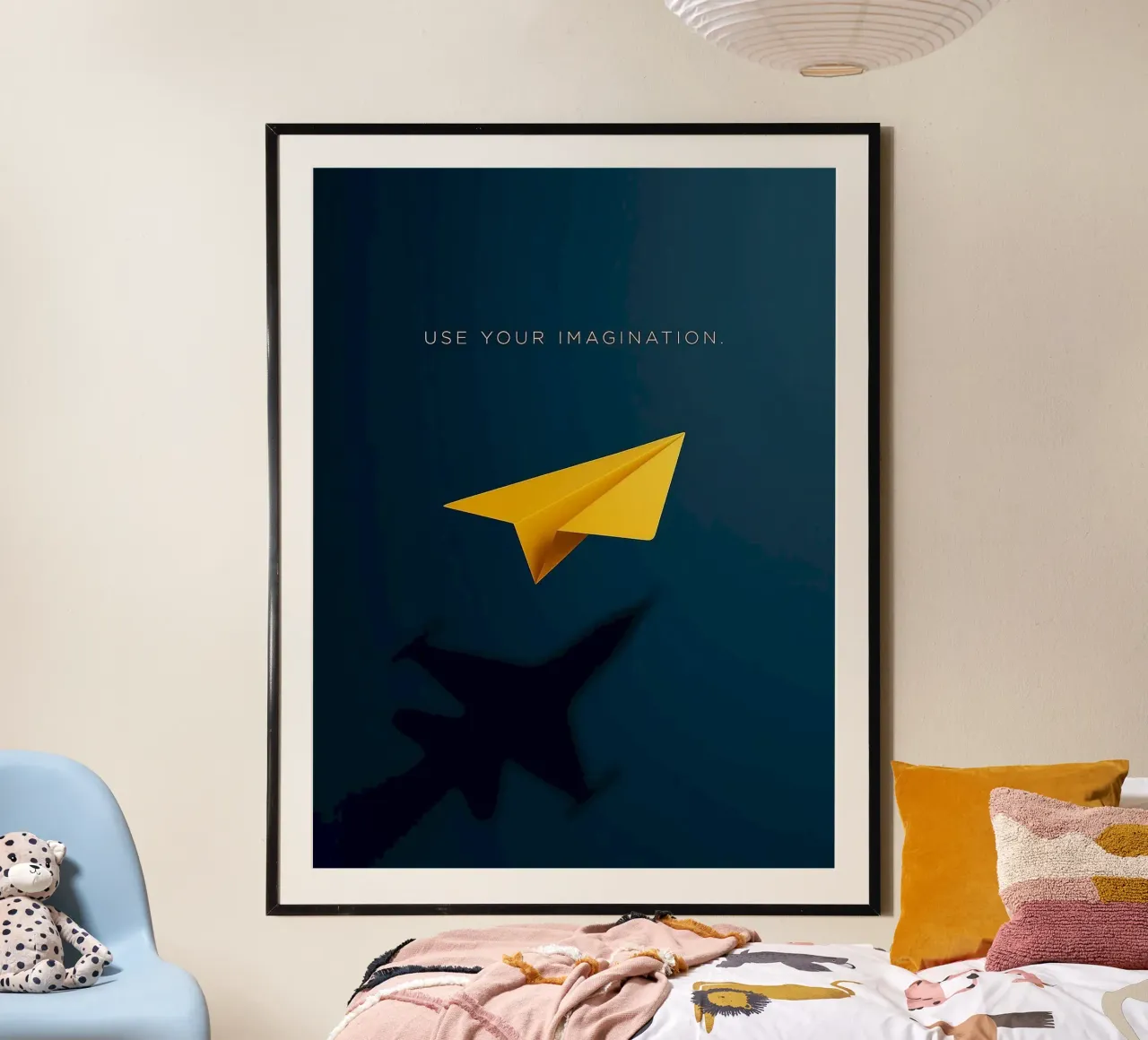 paper plane shape poster da comura