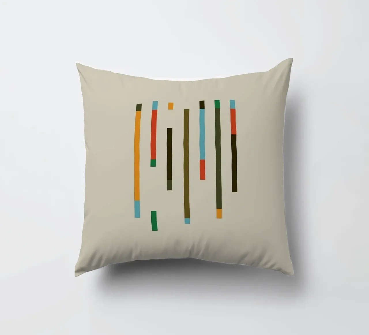 color parallel shape cuscino da comura