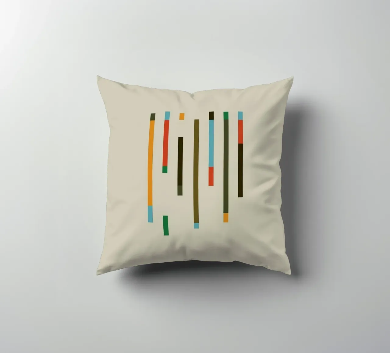 color parallel shape cuscino da comura