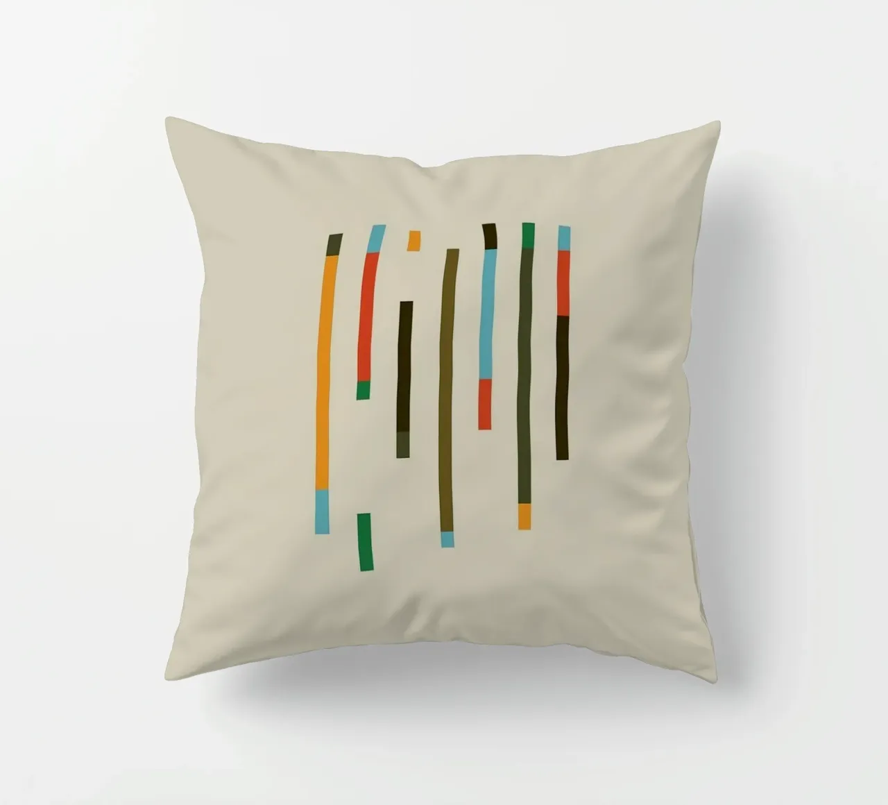 color parallel shape cuscino da comura