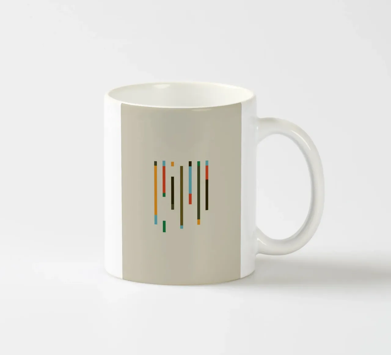 color parallel shape tazza in ceramica da comura