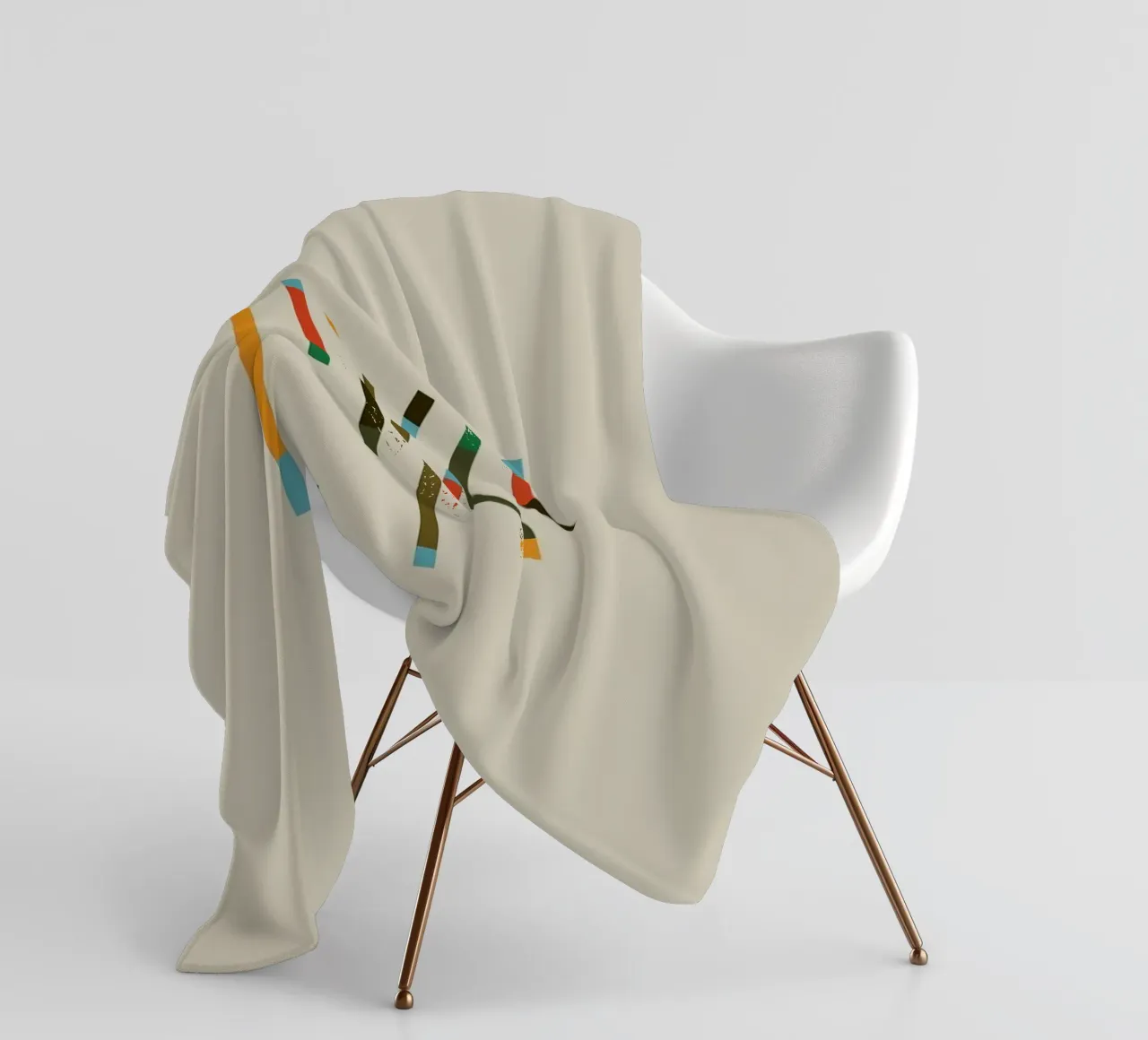 color parallel shape coperta in pile da comura