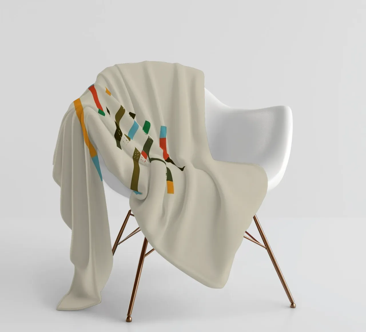 color parallel shape coperta in pile da comura