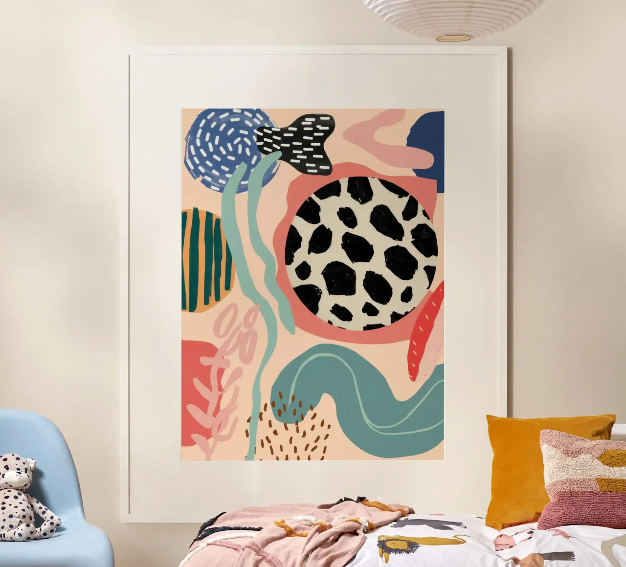 Collage di motivi giocosi poster da Wish Studio