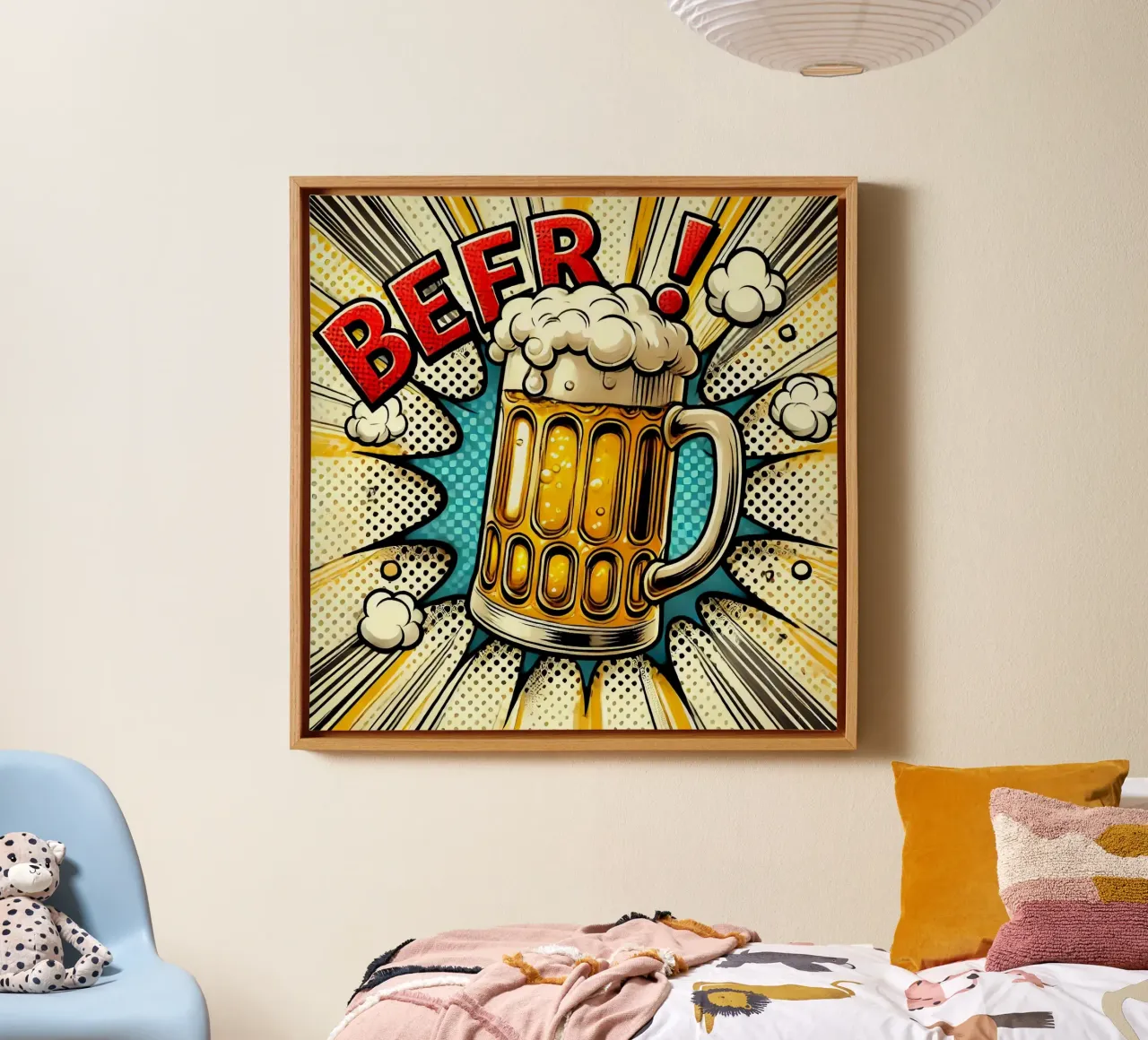 boom beer tela con Cornice a cassetta da Josum