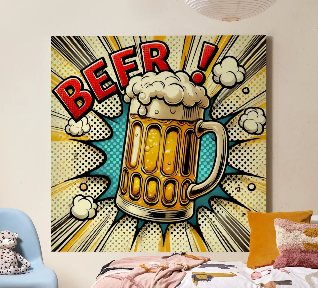 boom beer tela con Cornice a cassetta da Josum