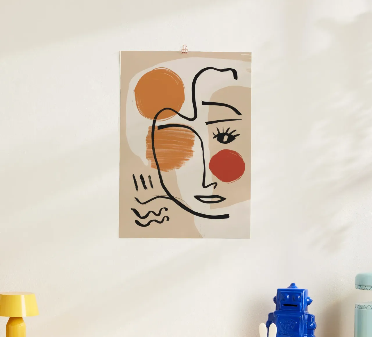 Volto effimero lineare poster da Sure Paint