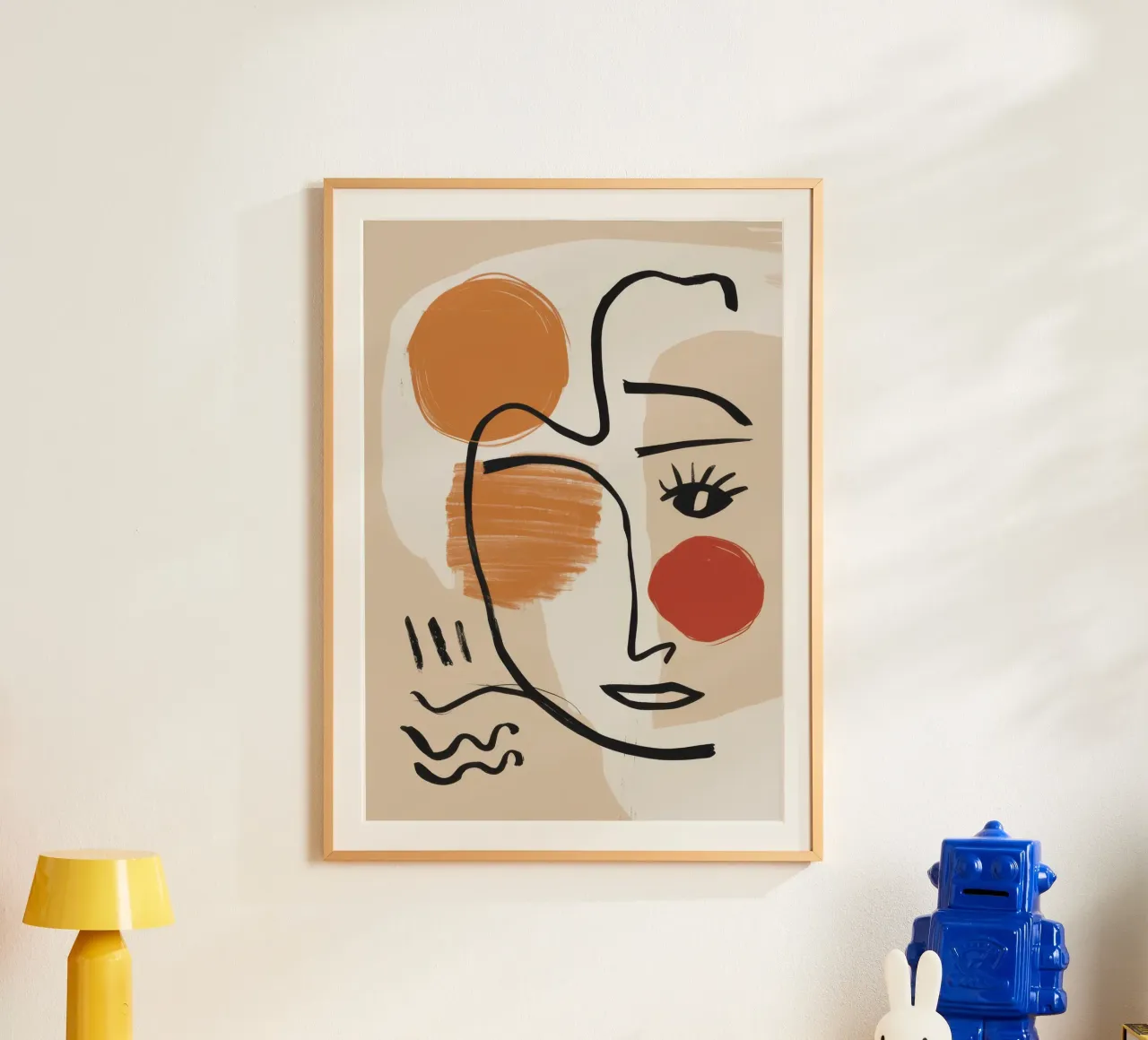Volto effimero lineare poster da Sure Paint