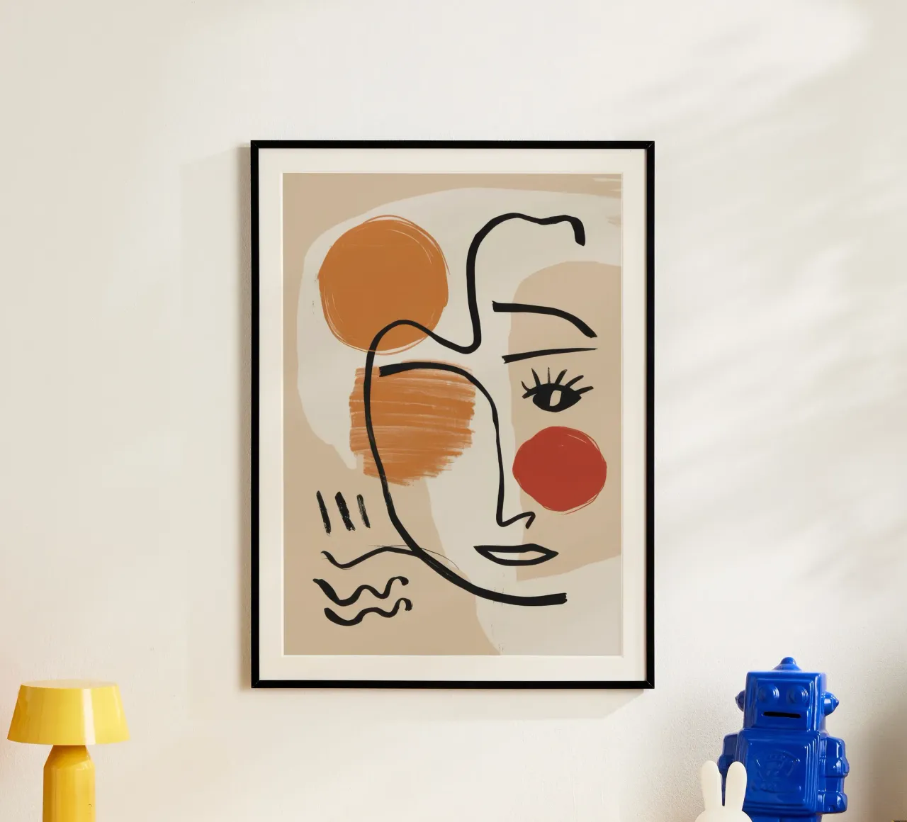 Volto effimero lineare poster da Sure Paint