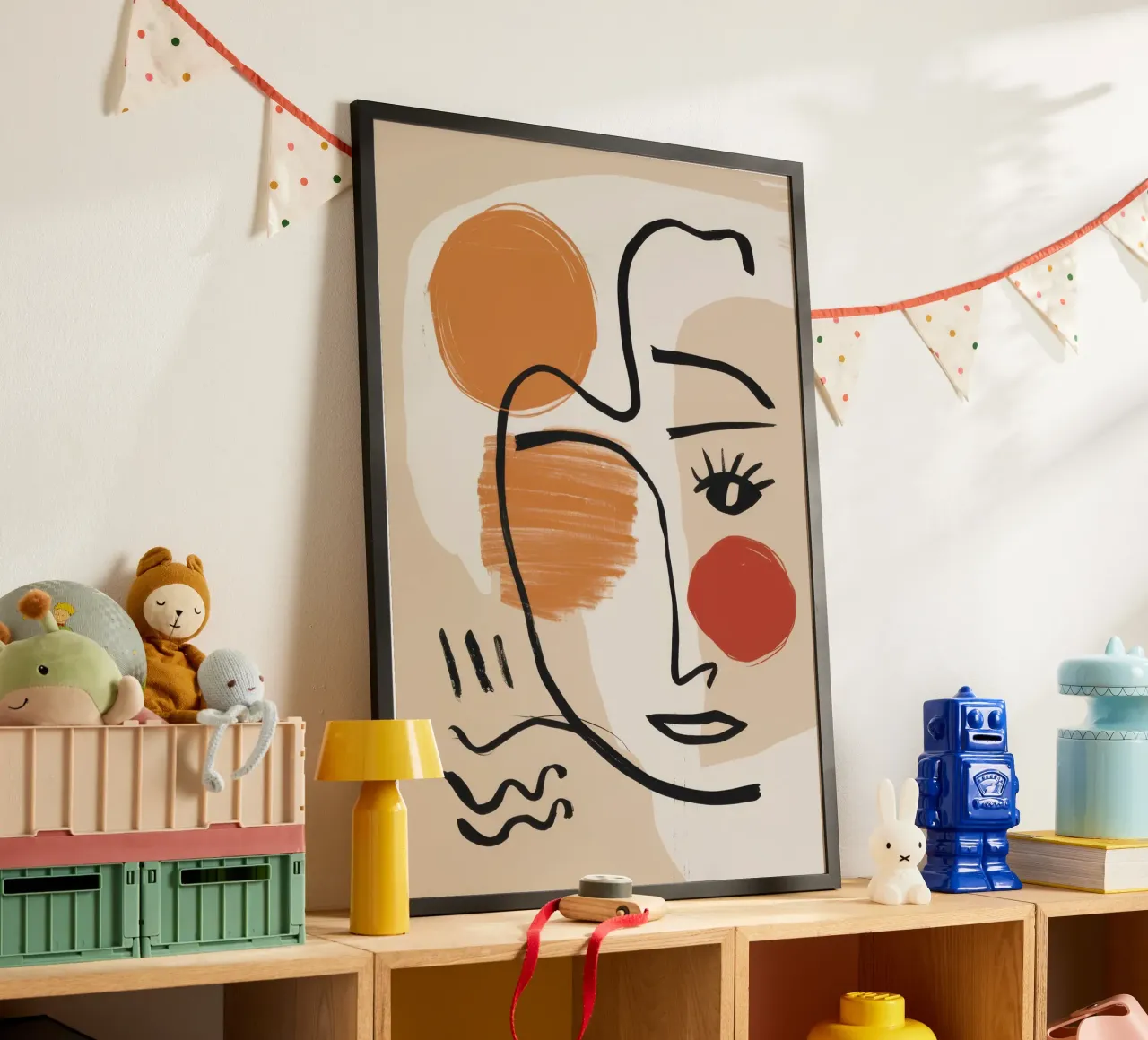 Volto effimero lineare poster da Sure Paint