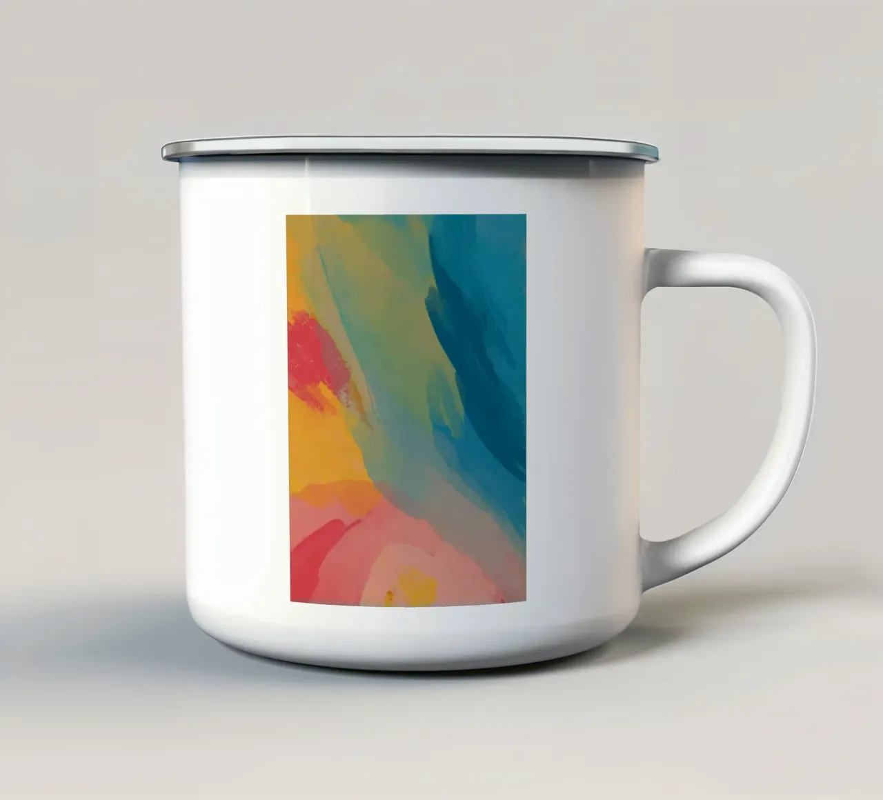 water draw gradient tazza in smalto da comura