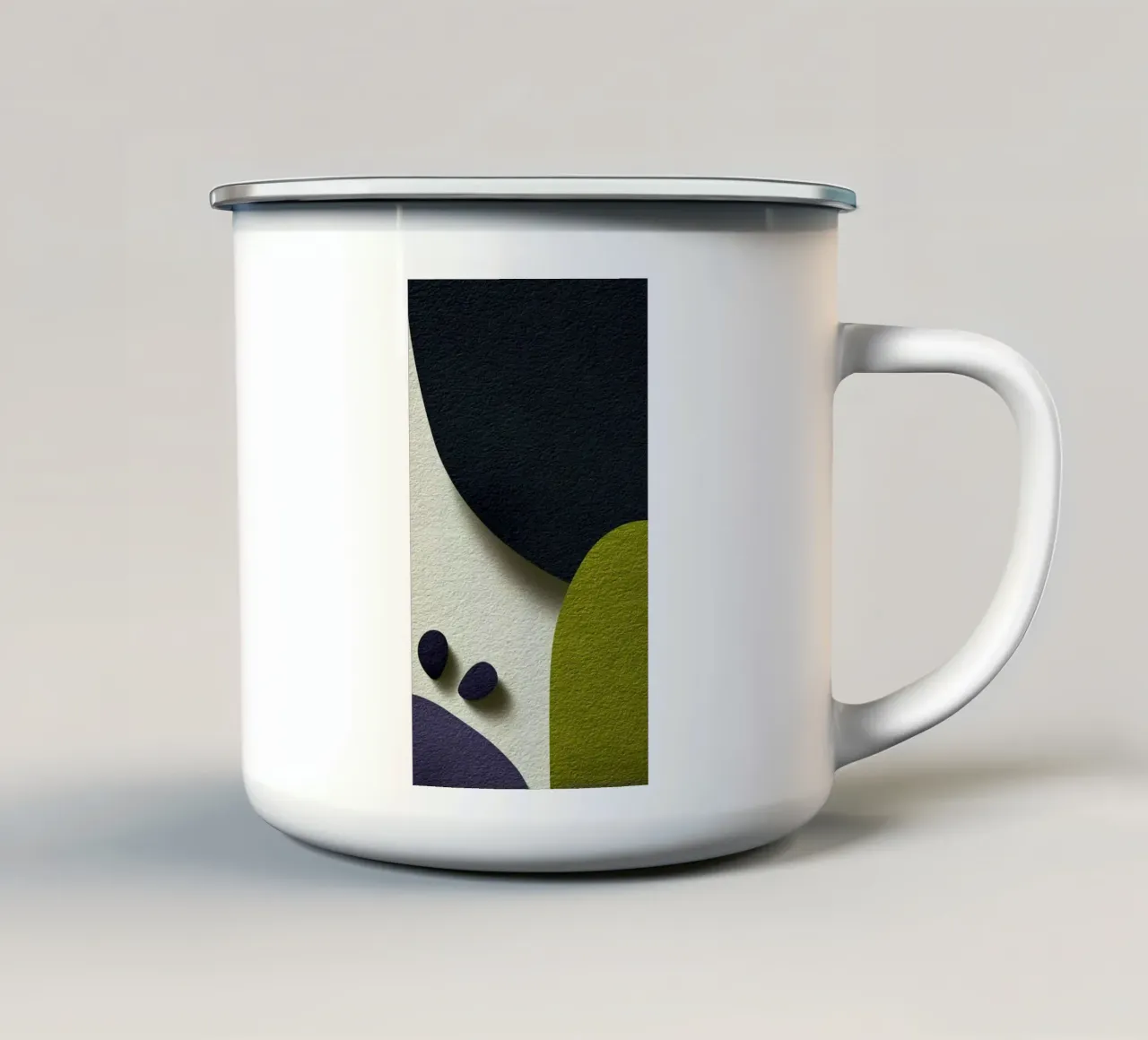 shape cute solid tazza in smalto da comura