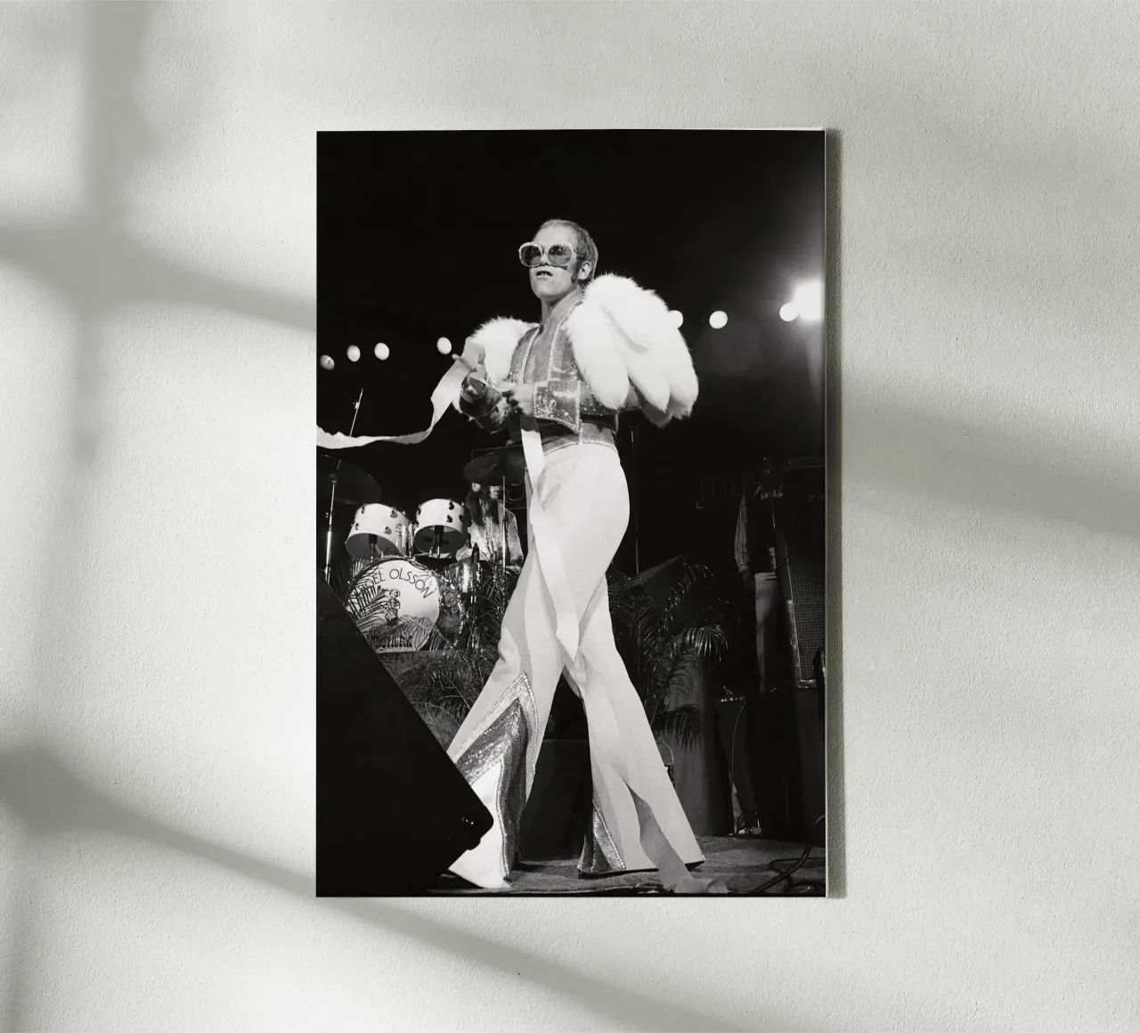 Elton John tela con Cornice a cassetta da vintgeseyn