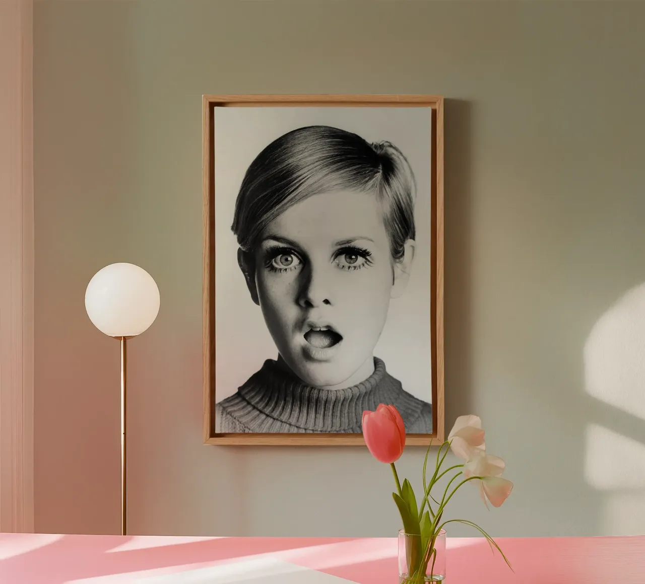 Twiggy tela con Cornice a cassetta da vintgeseyn