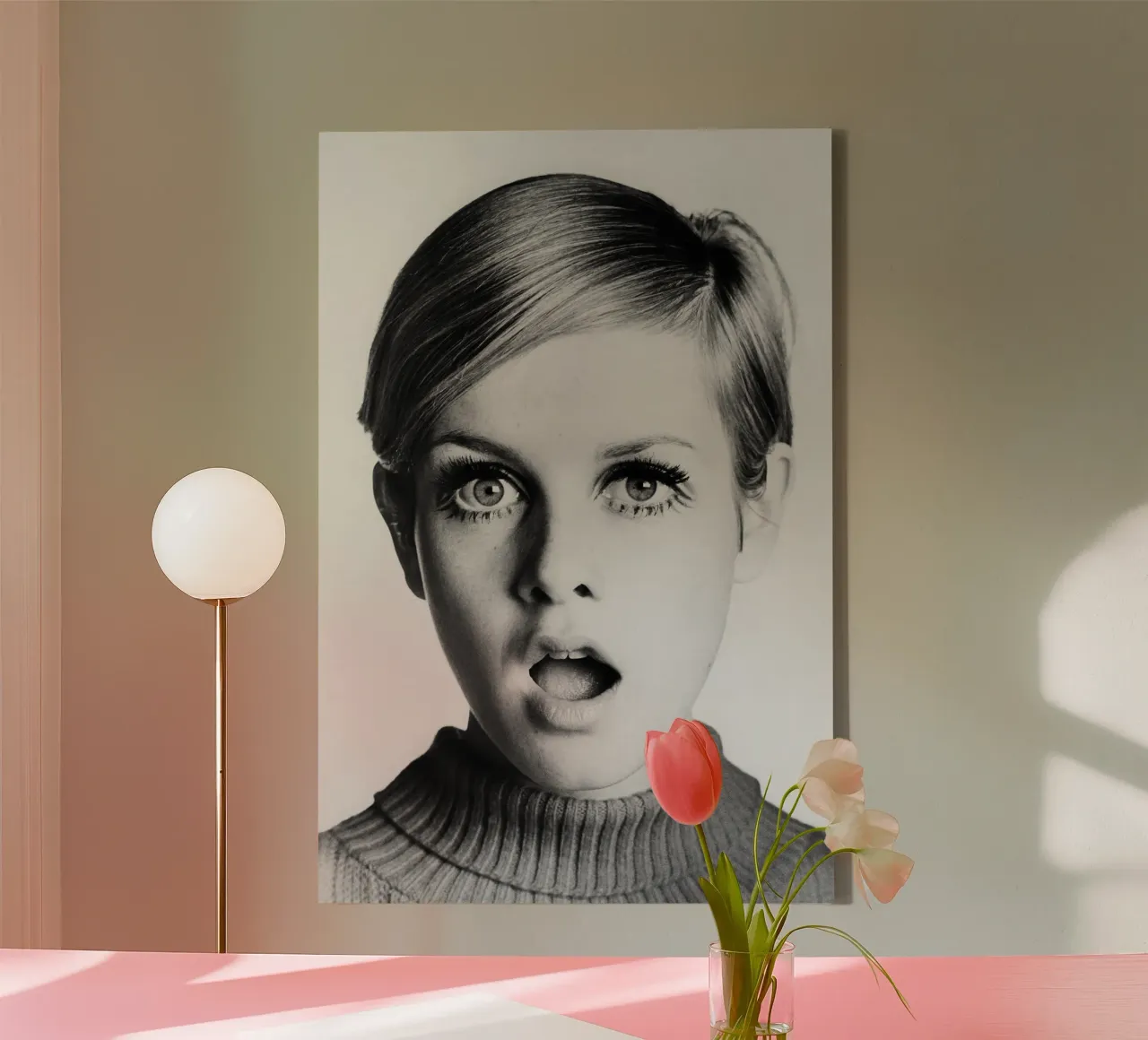 Twiggy tela con Cornice a cassetta da vintgeseyn