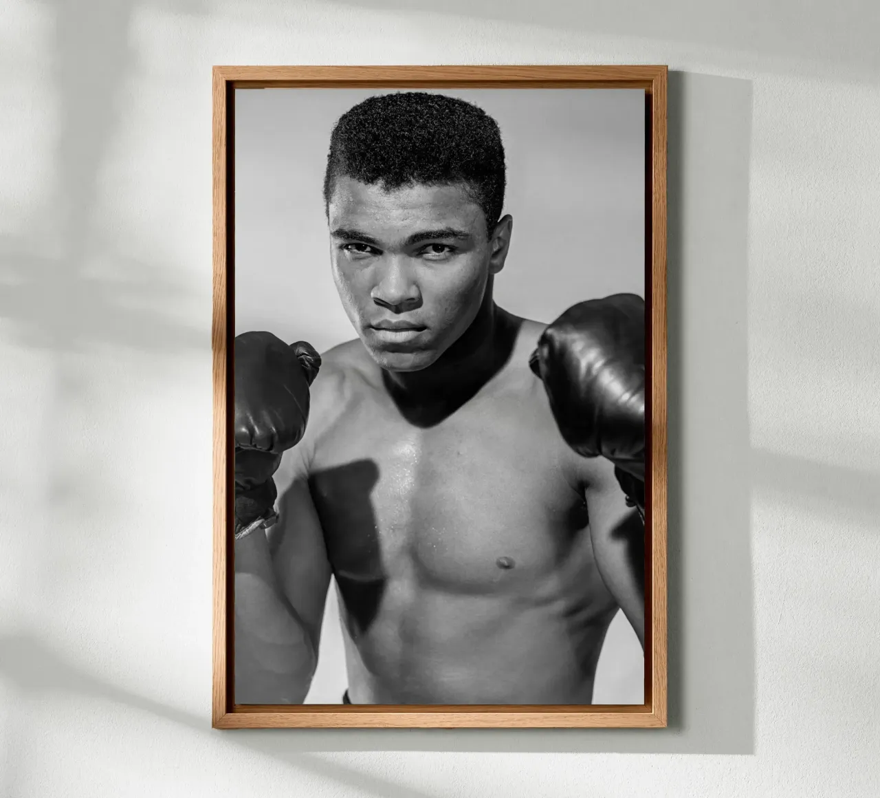 Muhammad Ali canvas with Floater frame by vintgeseyn