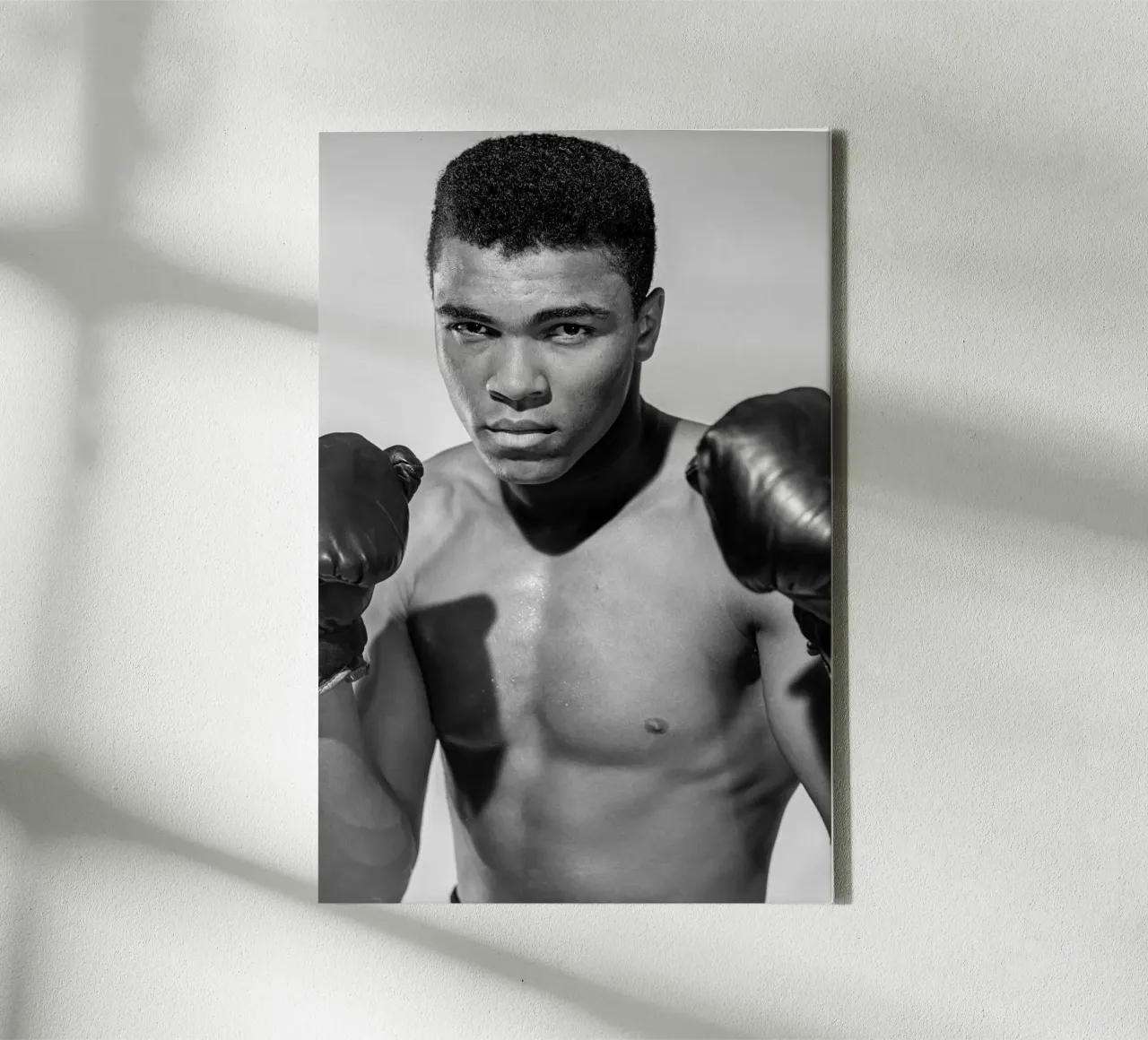 Muhammad Ali canvas with Floater frame by vintgeseyn