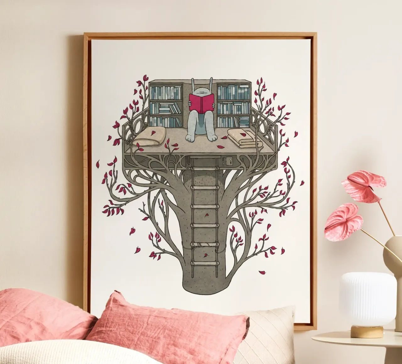TreeHouse tela con Cornice a cassetta da Kuba Gornowicz