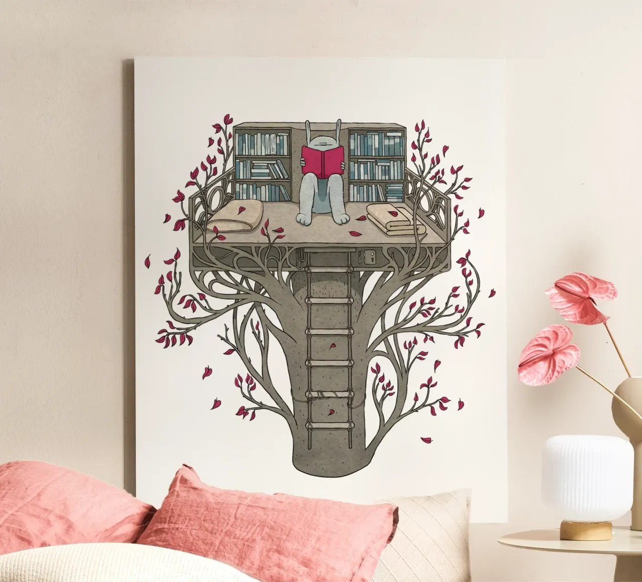 TreeHouse tela con Cornice a cassetta da Kuba Gornowicz