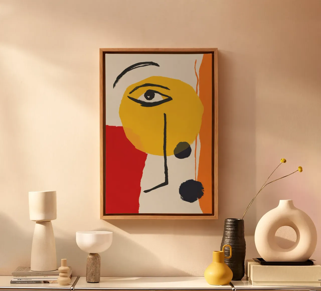 Visione cromatica cubista tela con Cornice a cassetta da Sure Paint