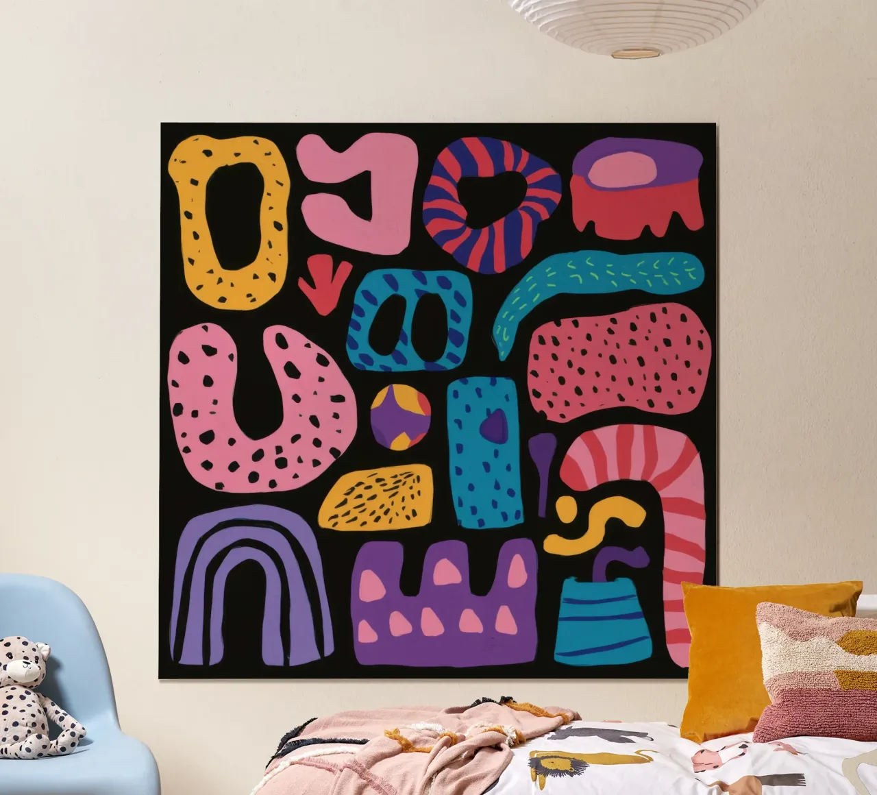 Playful Pebble Pattern poster by Sure Paint