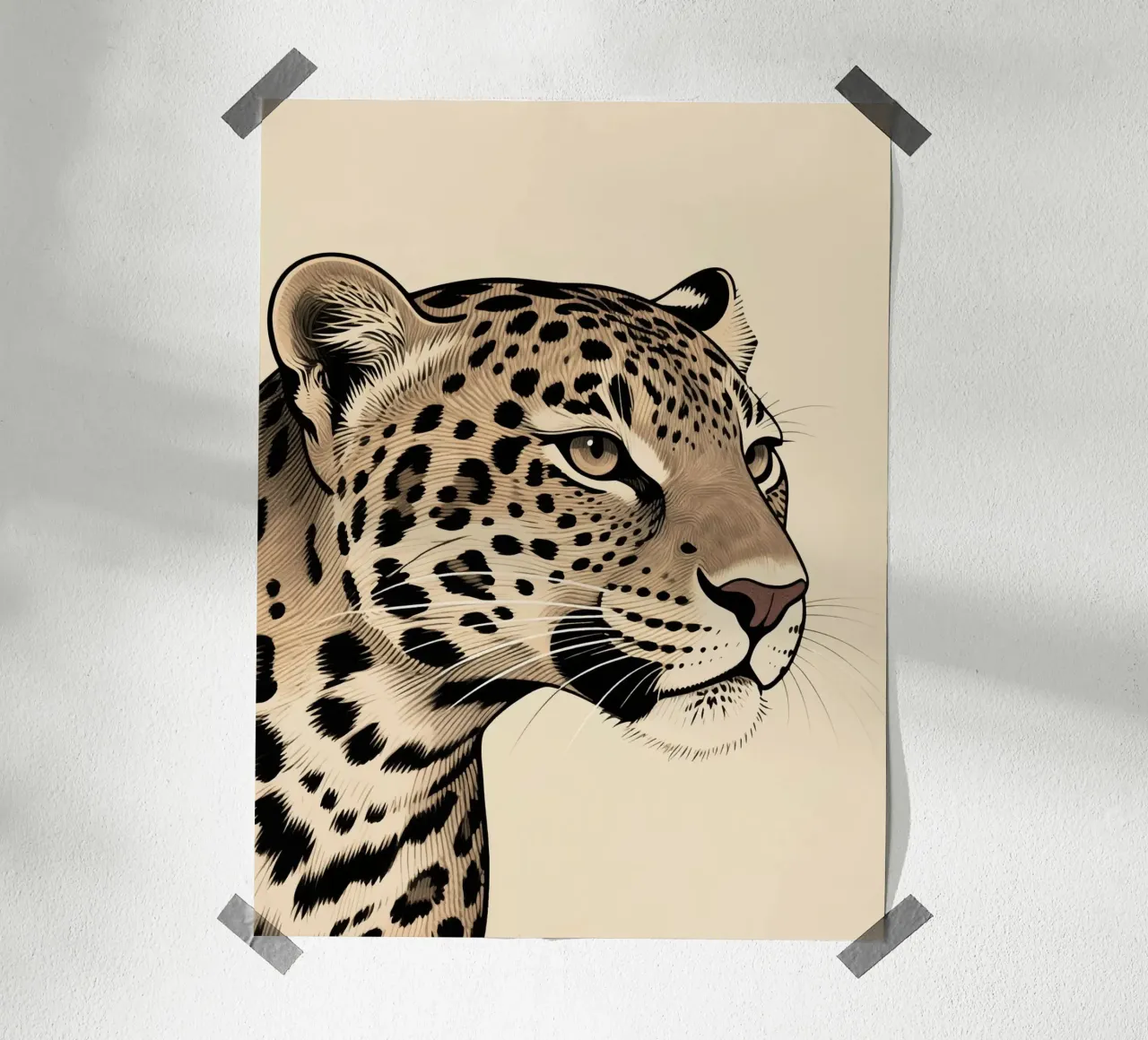 Gatto selvatico poster con telaio in plastica da knowledge