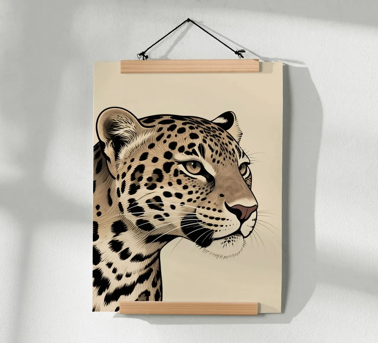 Gatto selvatico poster con telaio in plastica da knowledge