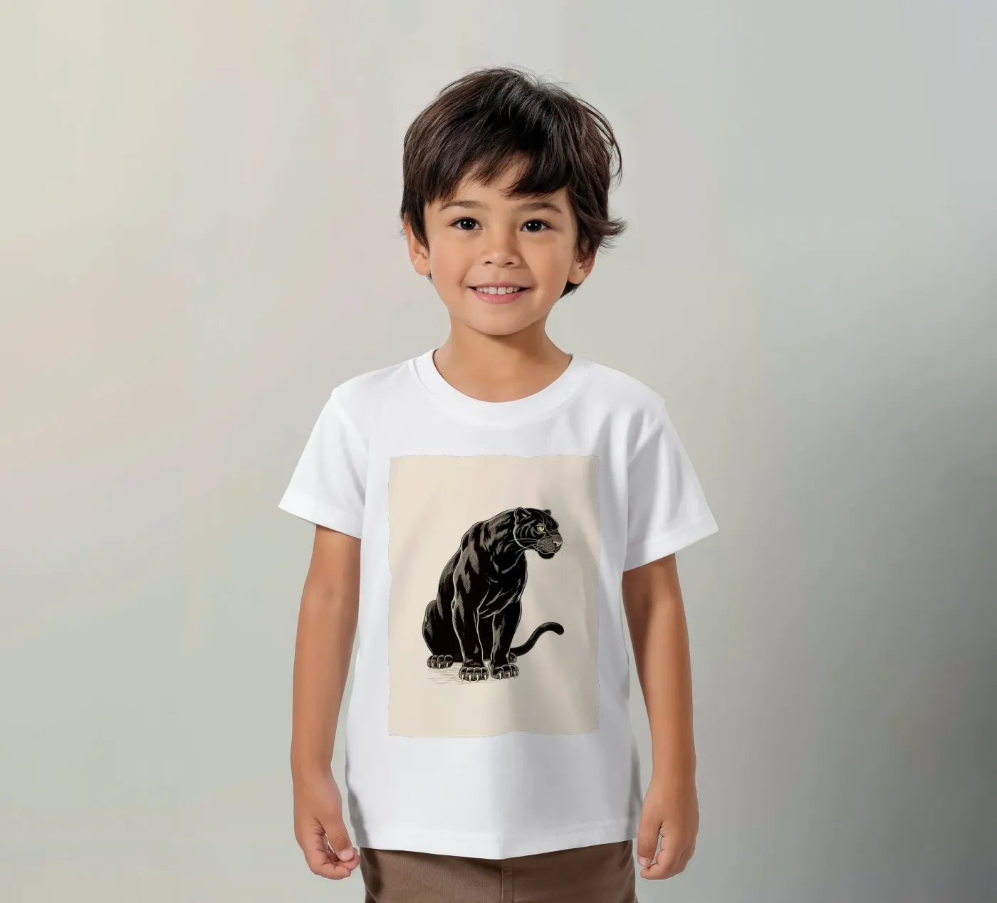 Black Panther t-shirt bambini da knowledge