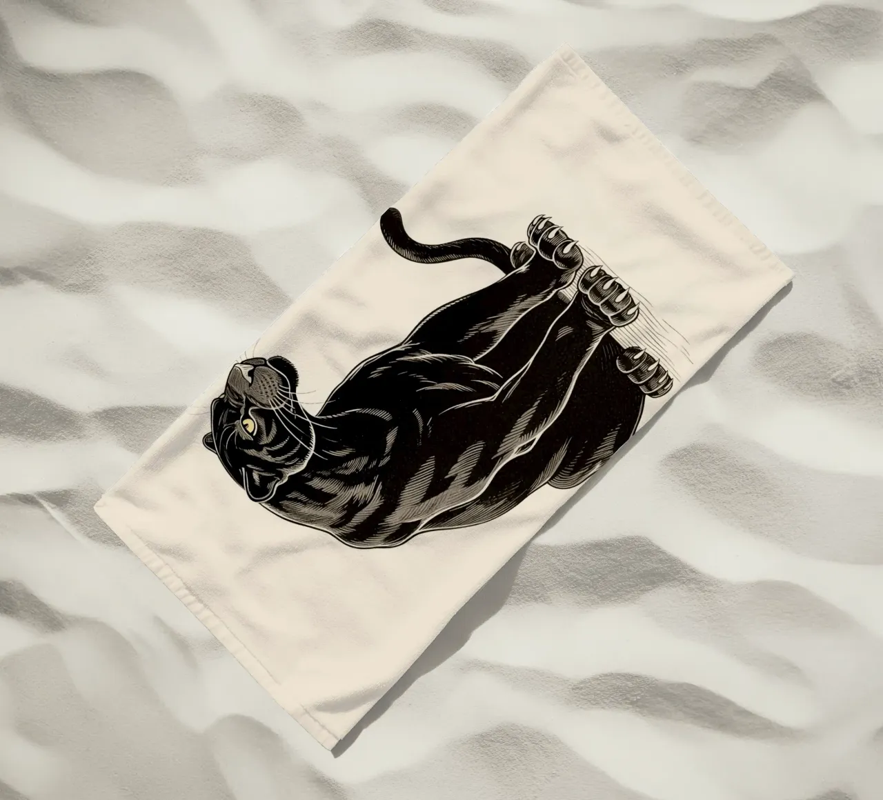 Pantera Nera telo mare da knowledge