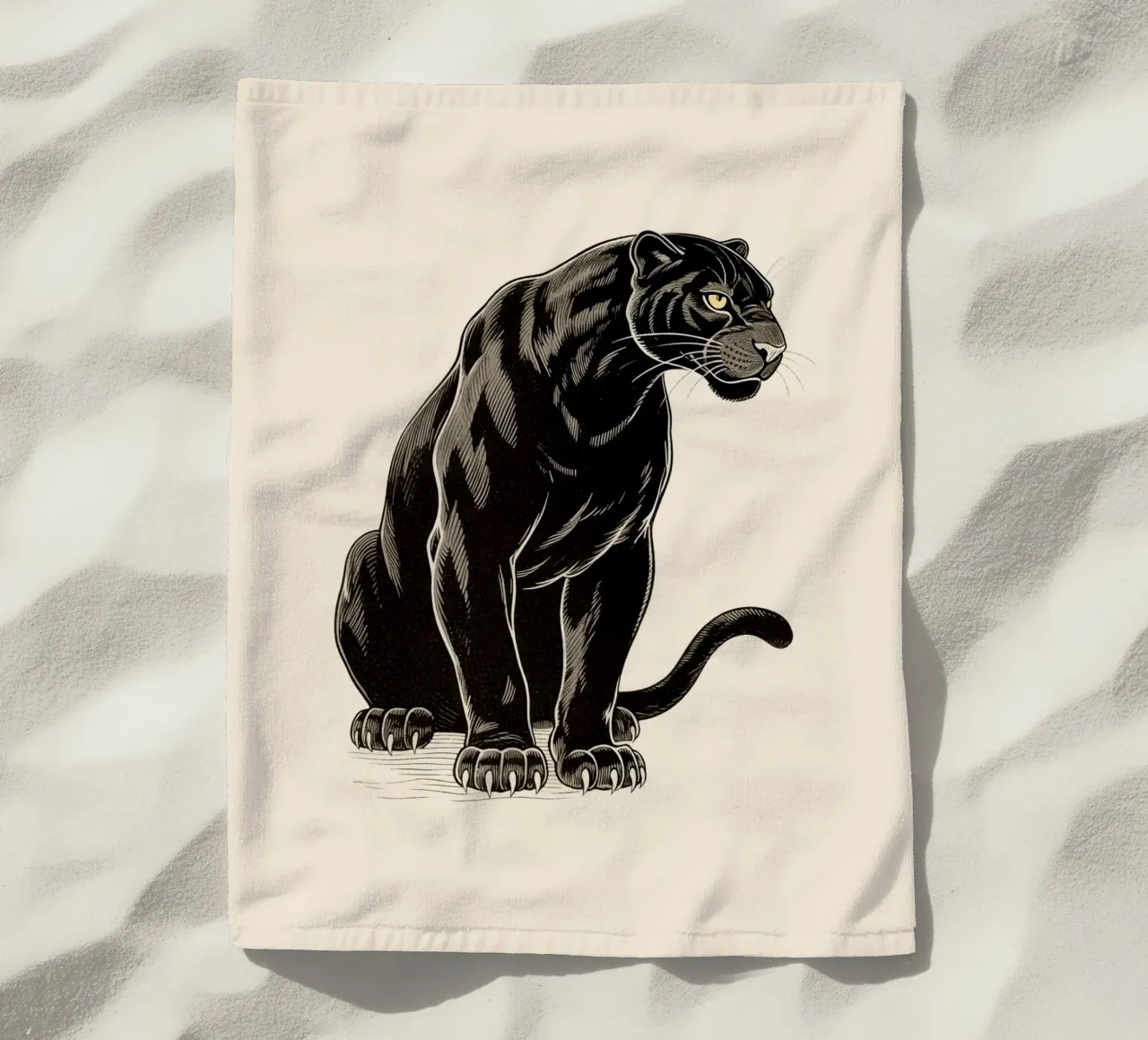 Pantera Nera telo mare da knowledge