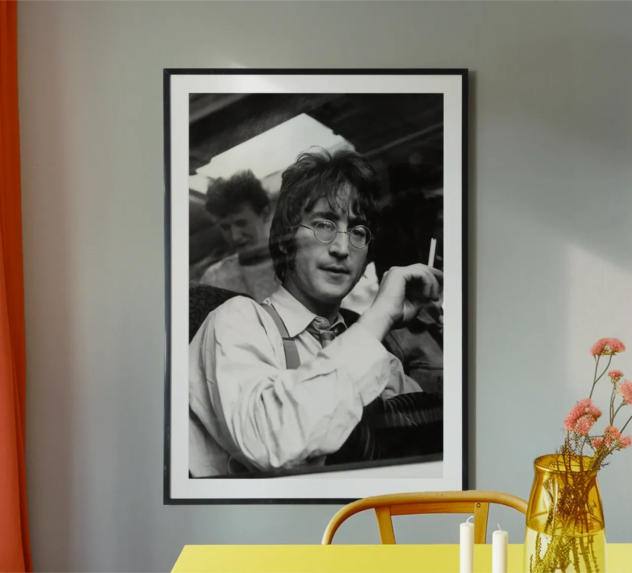 Lennon Potret poster con telaio in alluminio da vintgeseyn