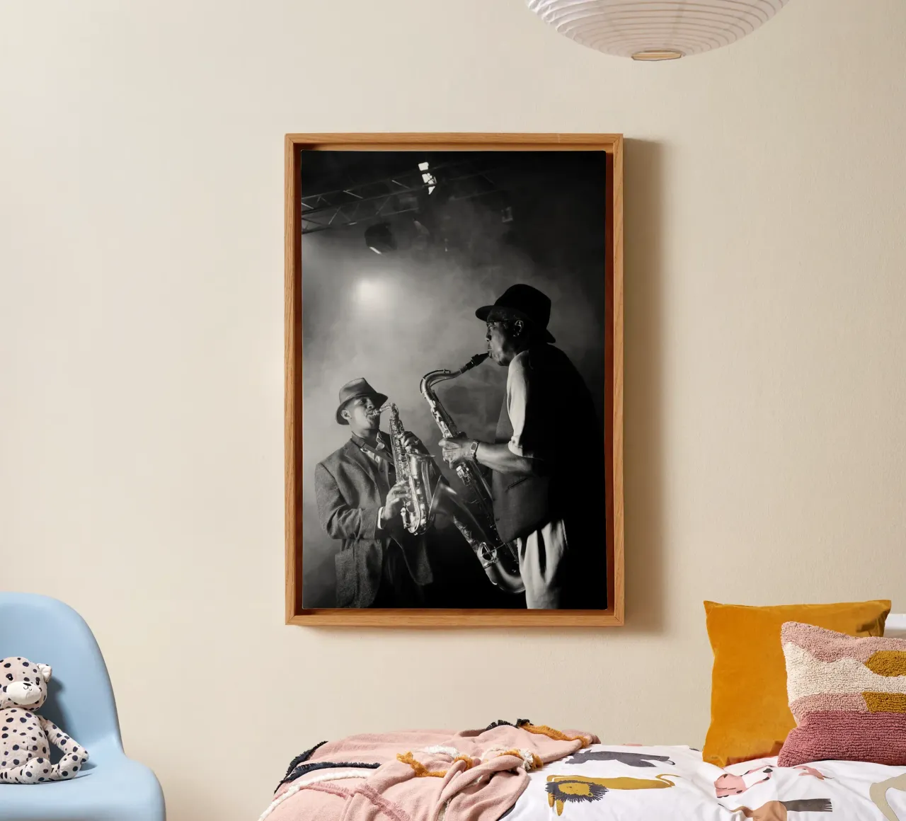 Jazz Club canvas met Baklijst van vintgeseyn