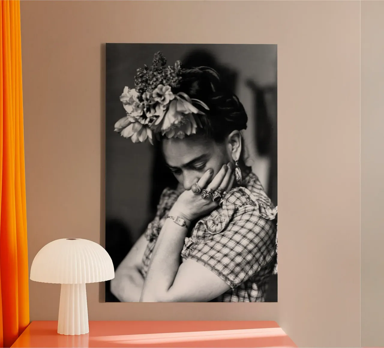 Frida Kahlo tela con Cornice a cassetta da vintgeseyn