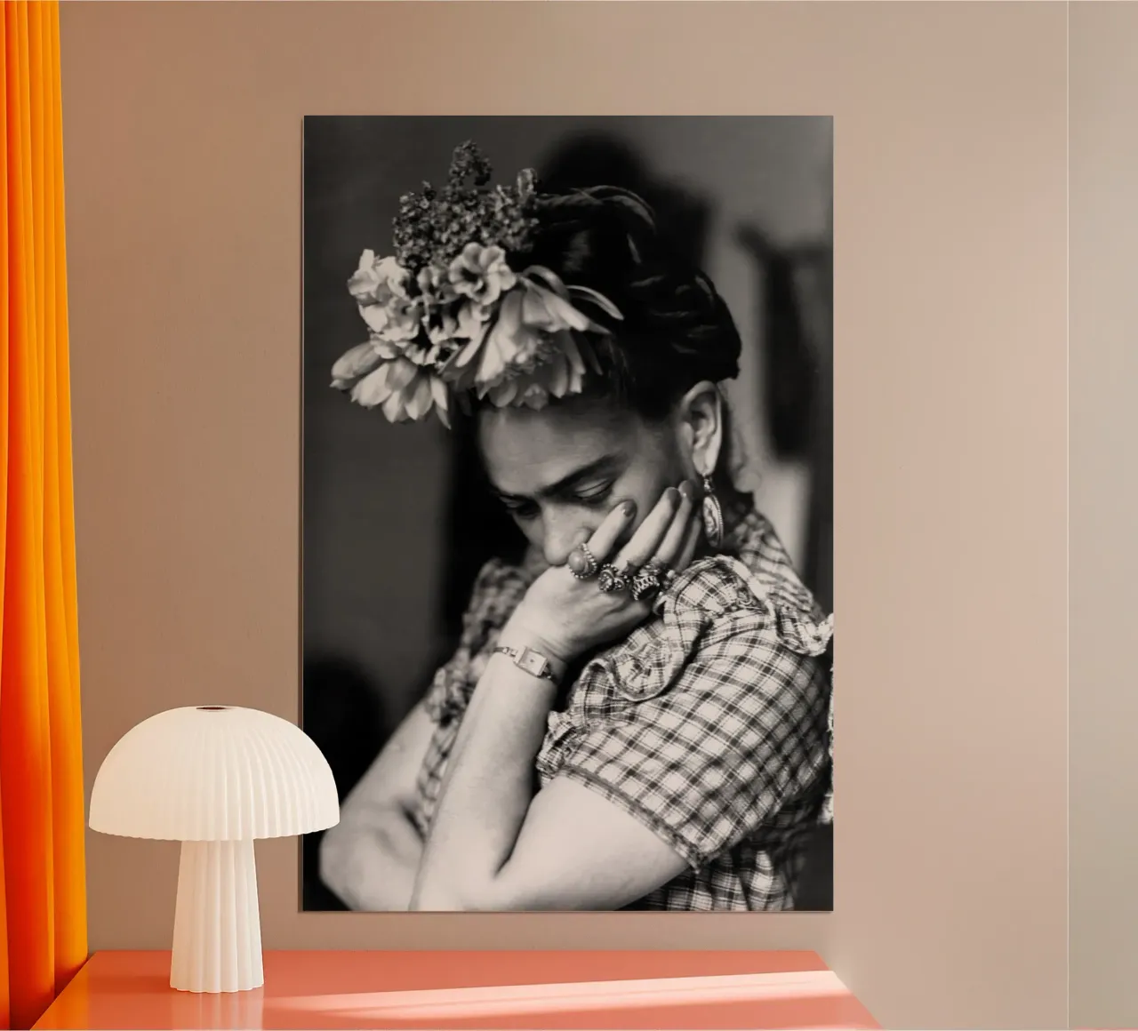 Frida Kahlo poster con telaio in alluminio da vintgeseyn